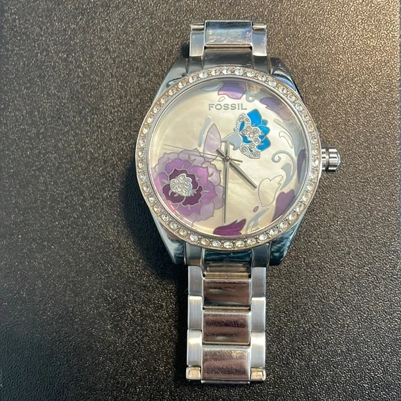 Fossil floral watch cheap